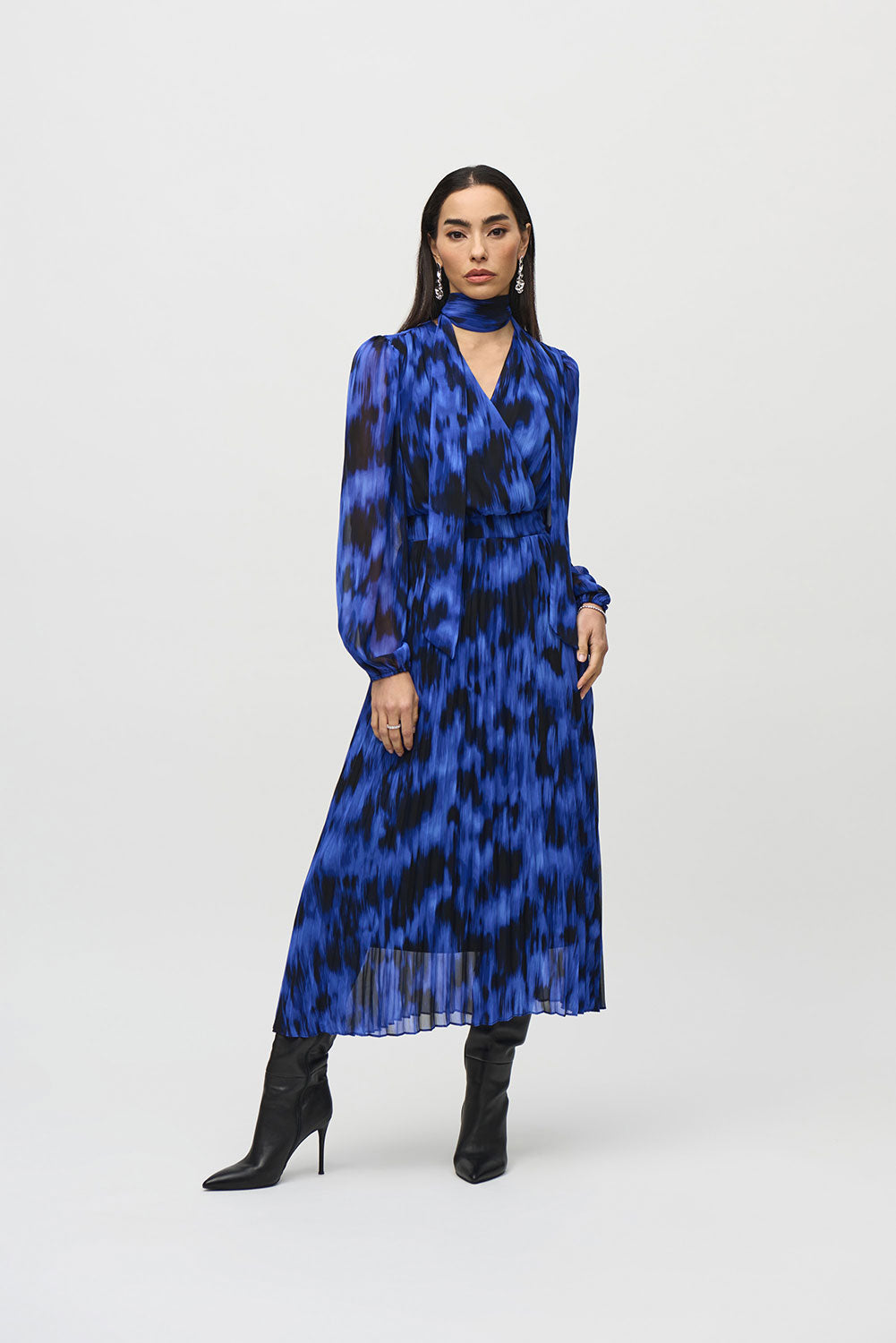 Abstract print midi dress best sale