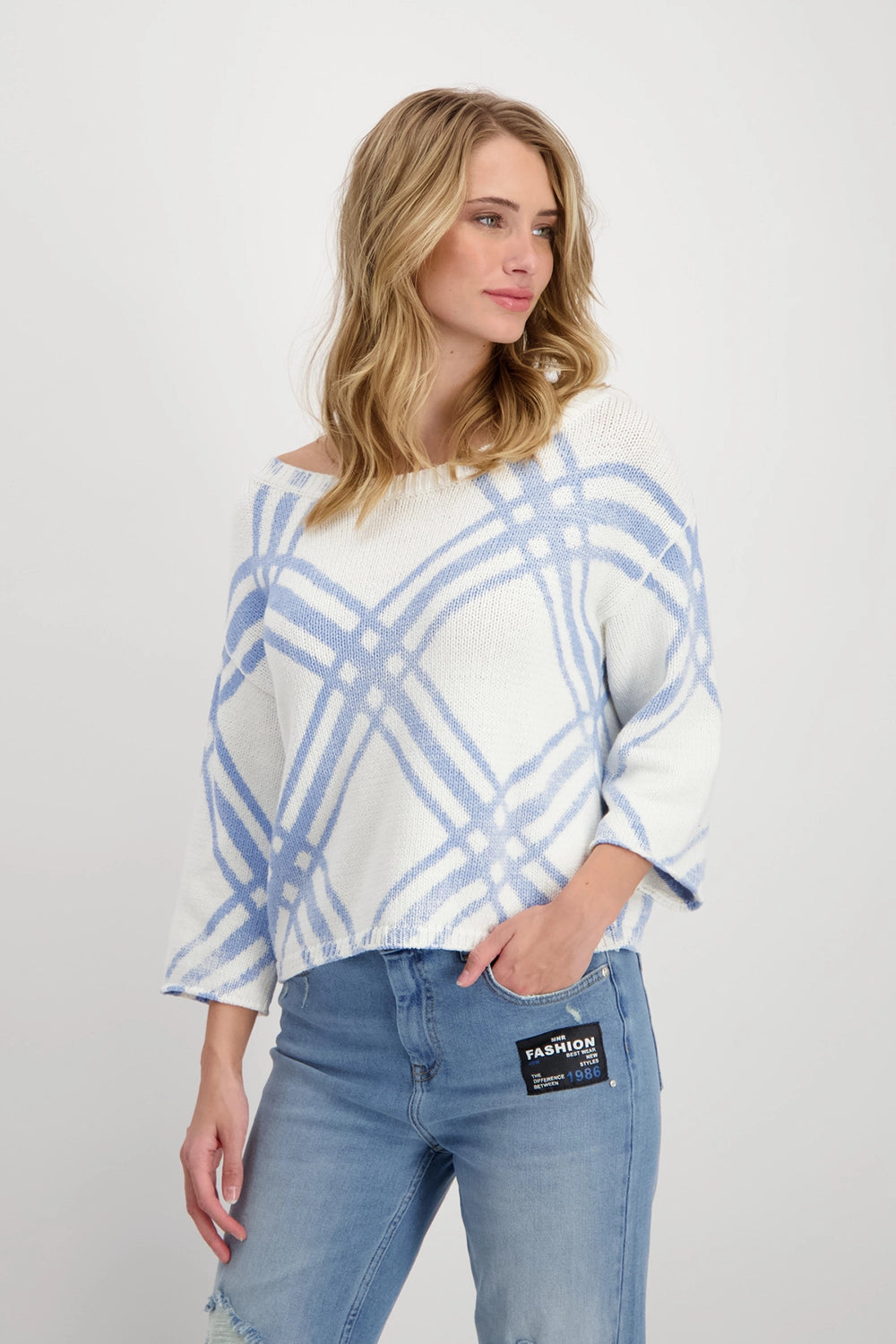 Monari Boat Neck Pullover 408418 – Bacio Collection
