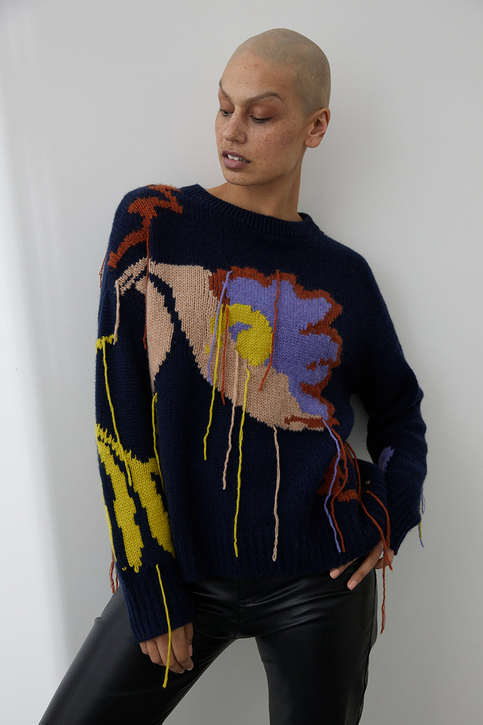 Mia Fratino Sabine Jacquard Crew 23021