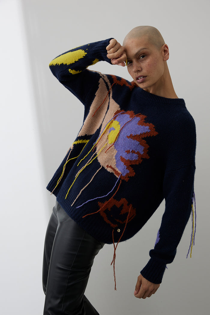 Mia Fratino Sabine Jacquard Crew 23021