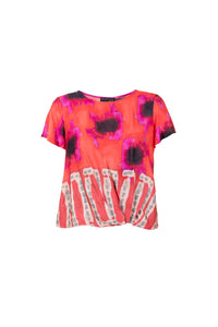 Peruzzi Print Top In Tomato S25130