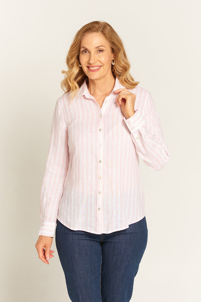 Goondiwindi Cotton Stripe Classic Fit Shirt 4279-99-W23