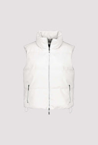 Monari Quilted Leather Look Vest M806536