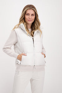 Monari Quilted Leather Look Vest M806536