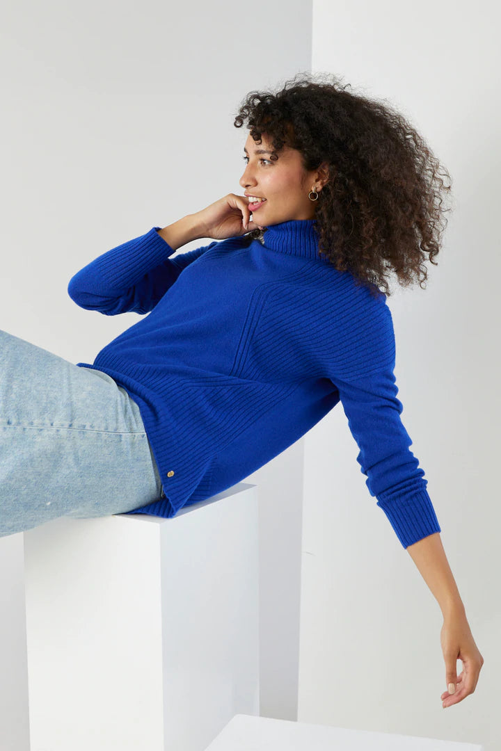 Mia Fratino Ribbed Roll Neck Sweater 16106