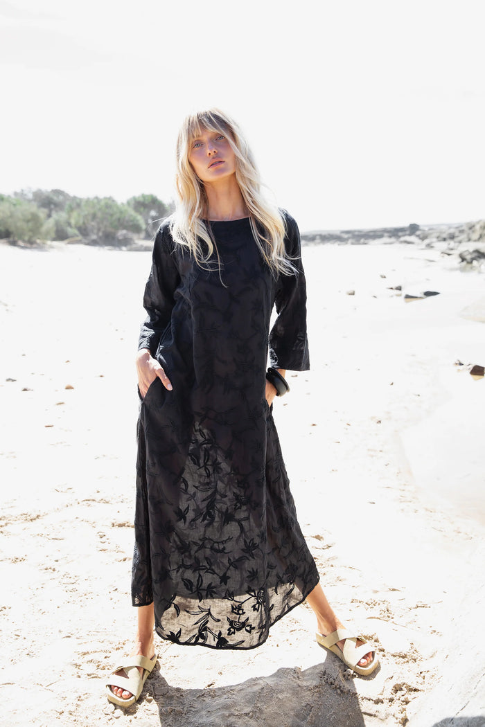 One Season Deia Embroidery Black/Black