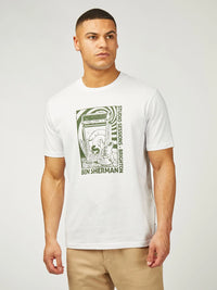 Ben Sherman Rehersal Room Tee in White B0078224