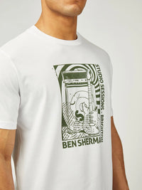 Ben Sherman Rehersal Room Tee in White B0078224