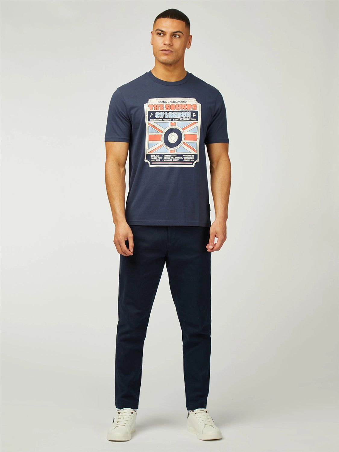 Ben Sherman The Sounds Of London Tee in Blue B0078246