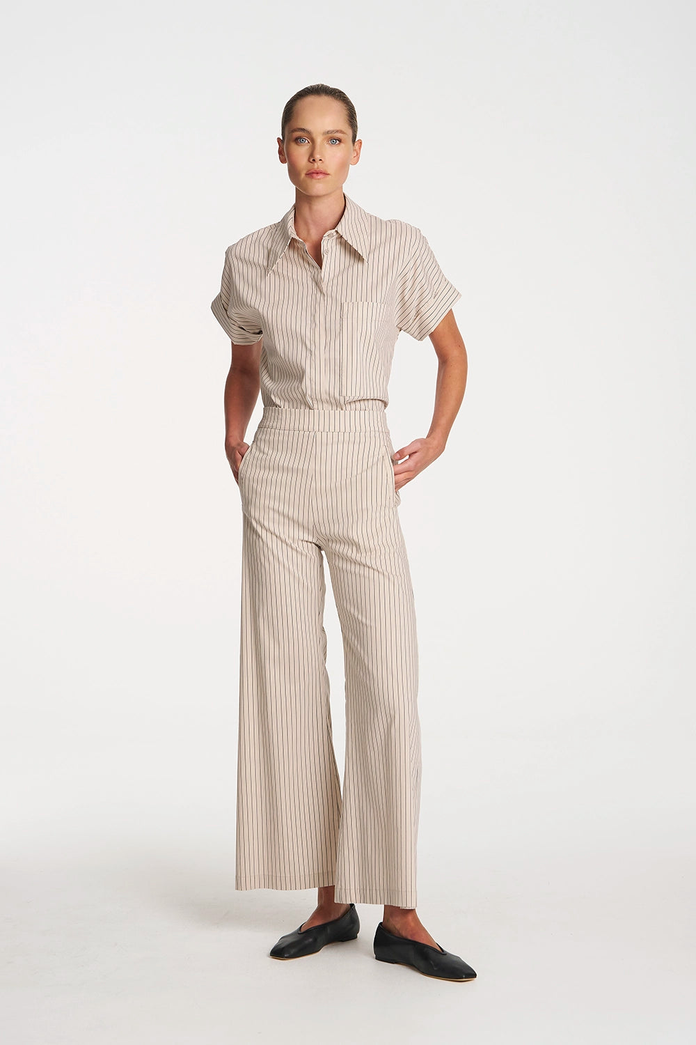 Mela Purdie Ivy Shirt in Blush/Navy F733 8979