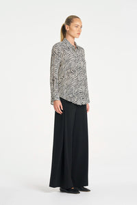 Mela Purdie Soft Shirt in Fossil F860 2822 - Pre-Order July Delivery
