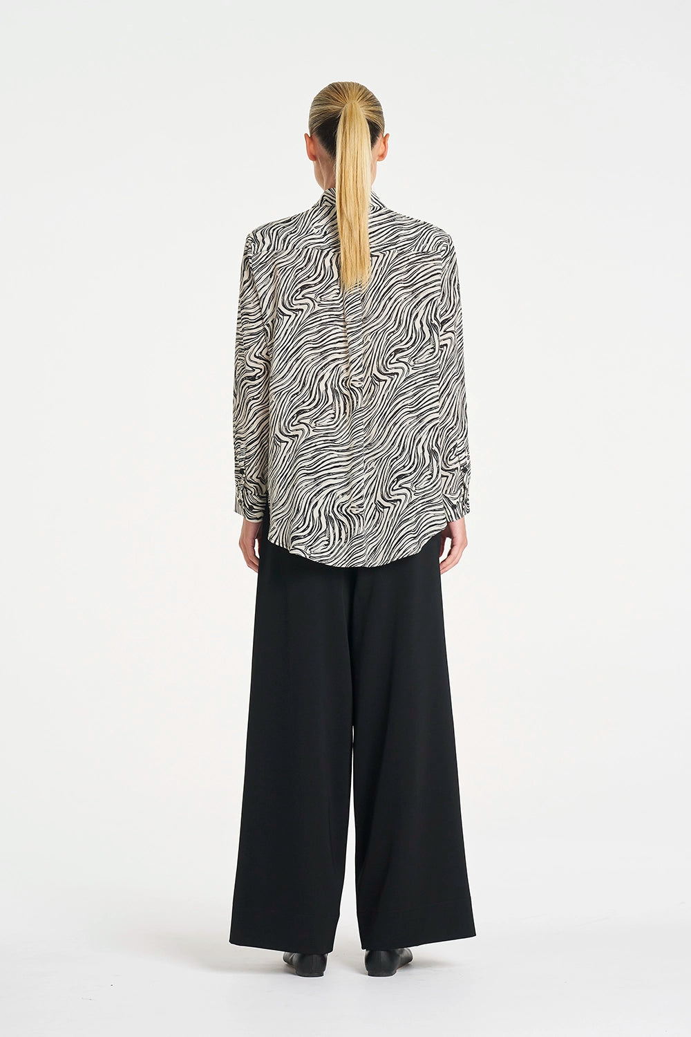 Mela Purdie Soft Shirt in Fossil F860 2822 - Pre-Order July Delivery