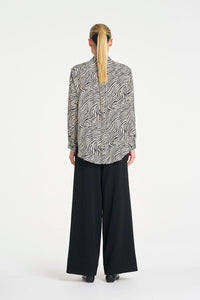 Mela Purdie Soft Shirt in Fossil F860 2822 - Pre-Order July Delivery
