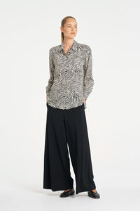 Mela Purdie Soft Shirt in Fossil F860 2822 - Pre-Order July Delivery