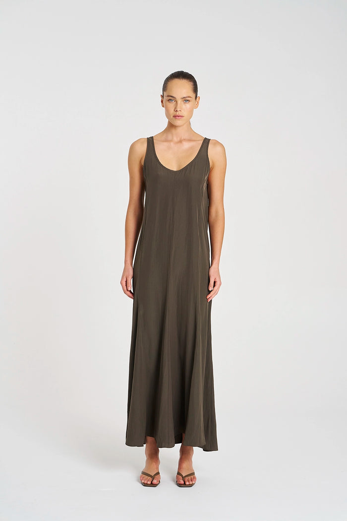 Mela Purdie Halo Dress in Leather F67 3012 - Pre-Order September Delivery