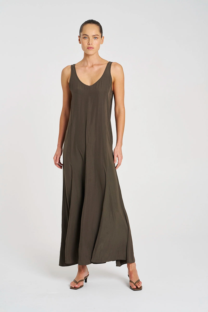 Mela Purdie Halo Dress in Leather F67 3012 - Pre-Order September Delivery