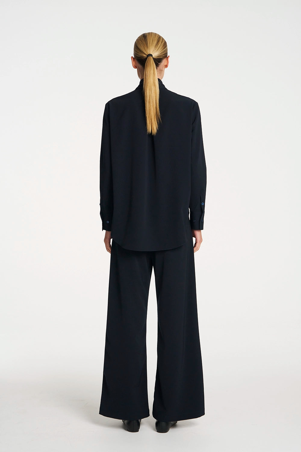 Mela Purdie Formal Shirt In Black F618 8956 - Pre-Order April Delivery