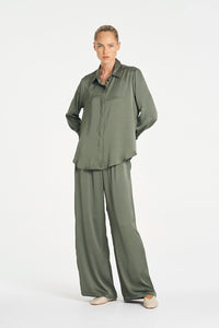 Mela Purdie Soft Shirt in Sage F619 2822 - Pre-Order July Delivery