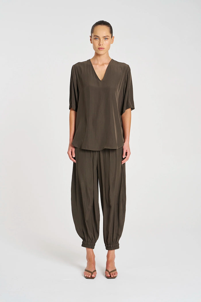Mela Purdie Moroccan Pant in Leather F67 1853 - Pre-Order September Delivery