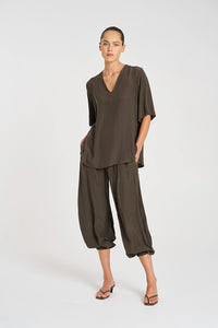 Mela Purdie Moroccan Pant in Leather F67 1853