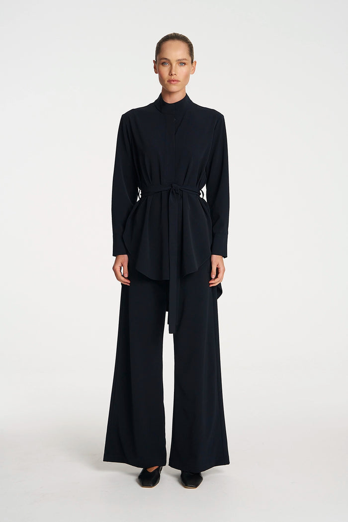 Mela Purdie Suit Pant In Navy F618 1907 - Pre-Order April Delivery
