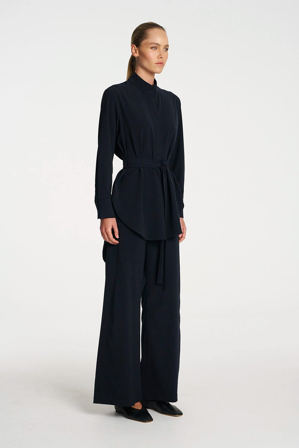 Mela Purdie Cylinder Tunic In Black F618 8977