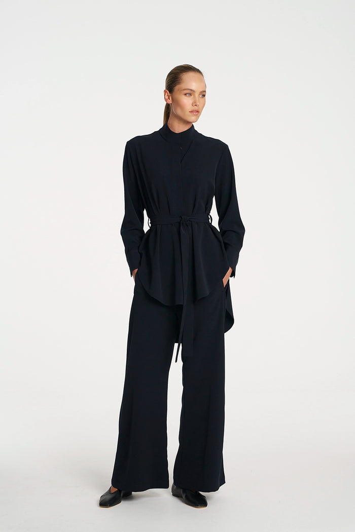 Mela Purdie Suit Pant In Navy F618 1907 - Pre-Order April Delivery