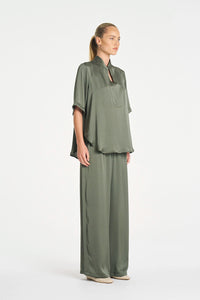 Mela Purdie Maxi Pace Pant in Sage F619 1940 - Pre-Order July Delivery
