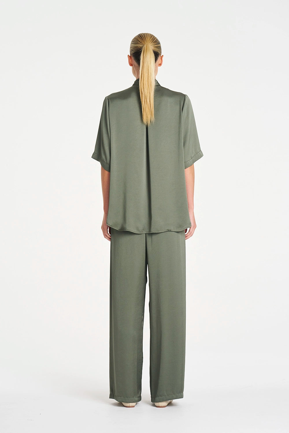 Mela Purdie Maxi Pace Pant in Sage F619 1940 - Pre-Order July Delivery