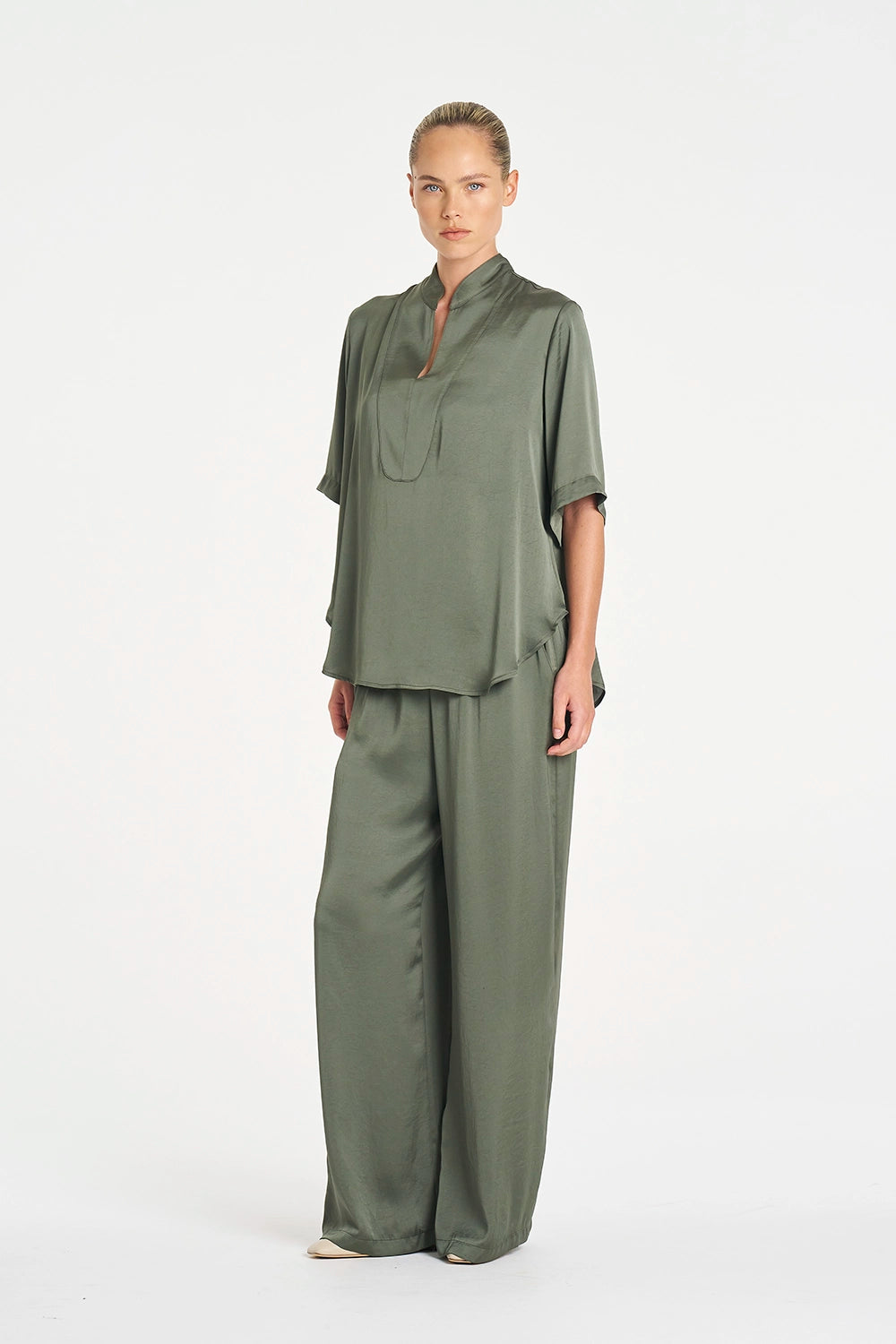 Mela Purdie Swish Tux Plaza in Sage F619 80026 - Pre-Order July Delivery