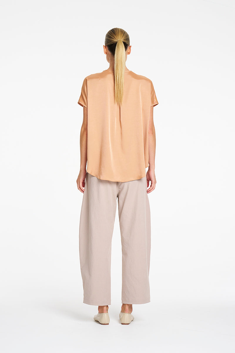Mela Purdie Barrel Leg Pant in Fawn F416 10002 - Pre-Order August Delivery