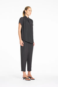 Mela Purdie SS Soft Blouse in Bark F67 80069 - Pre-Order September Delivery