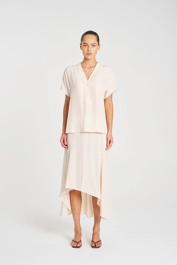 Mela Purdie Wedge Tab Shell in Meringue F67 8804 - Pre-Order September Delivery