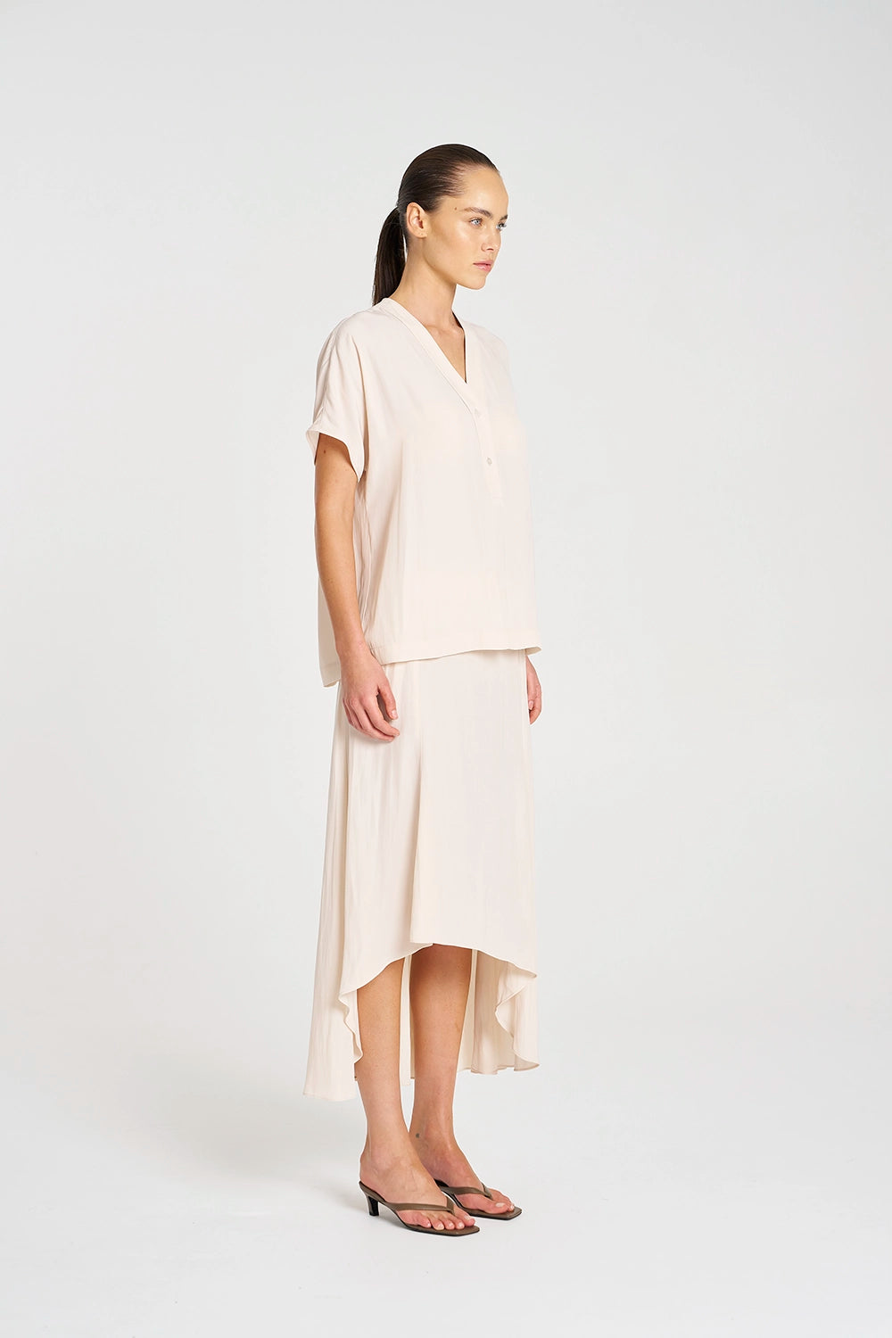 Mela Purdie Wedge Tab Shell in Meringue F67 8804 - Pre-Order September Delivery