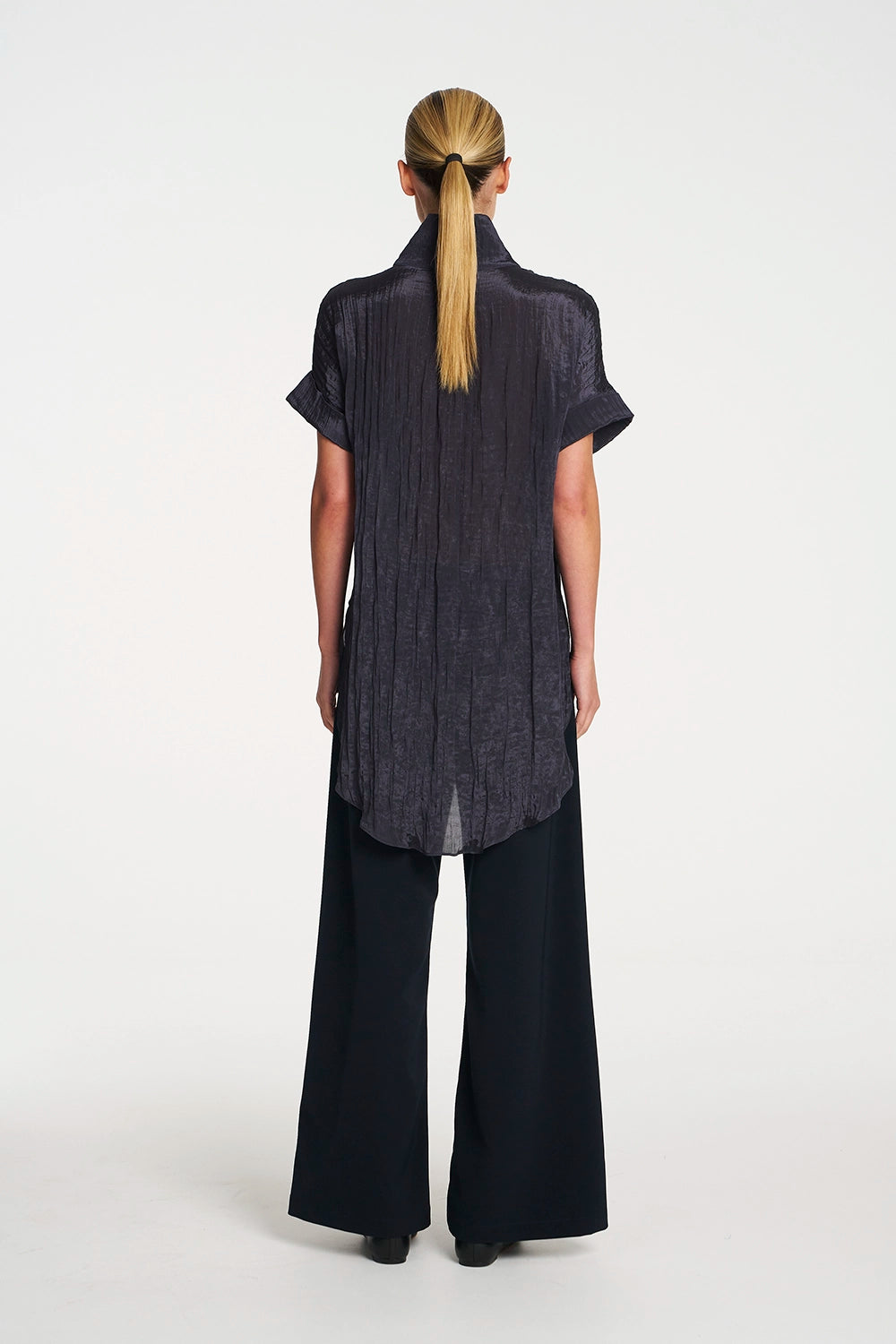 Mela Purdie Funnel Tunic In Black F620 8964