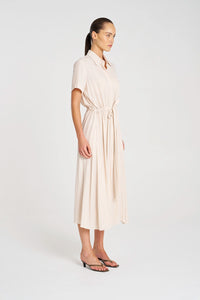 Mela Purdie Draw Waist T Dress in Meringue F67 3007