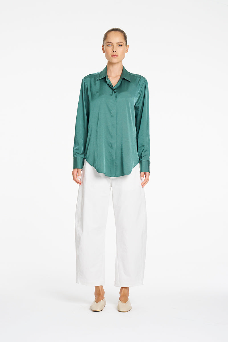Mela Purdie Bespoke Shirt in Verdant F626 80100