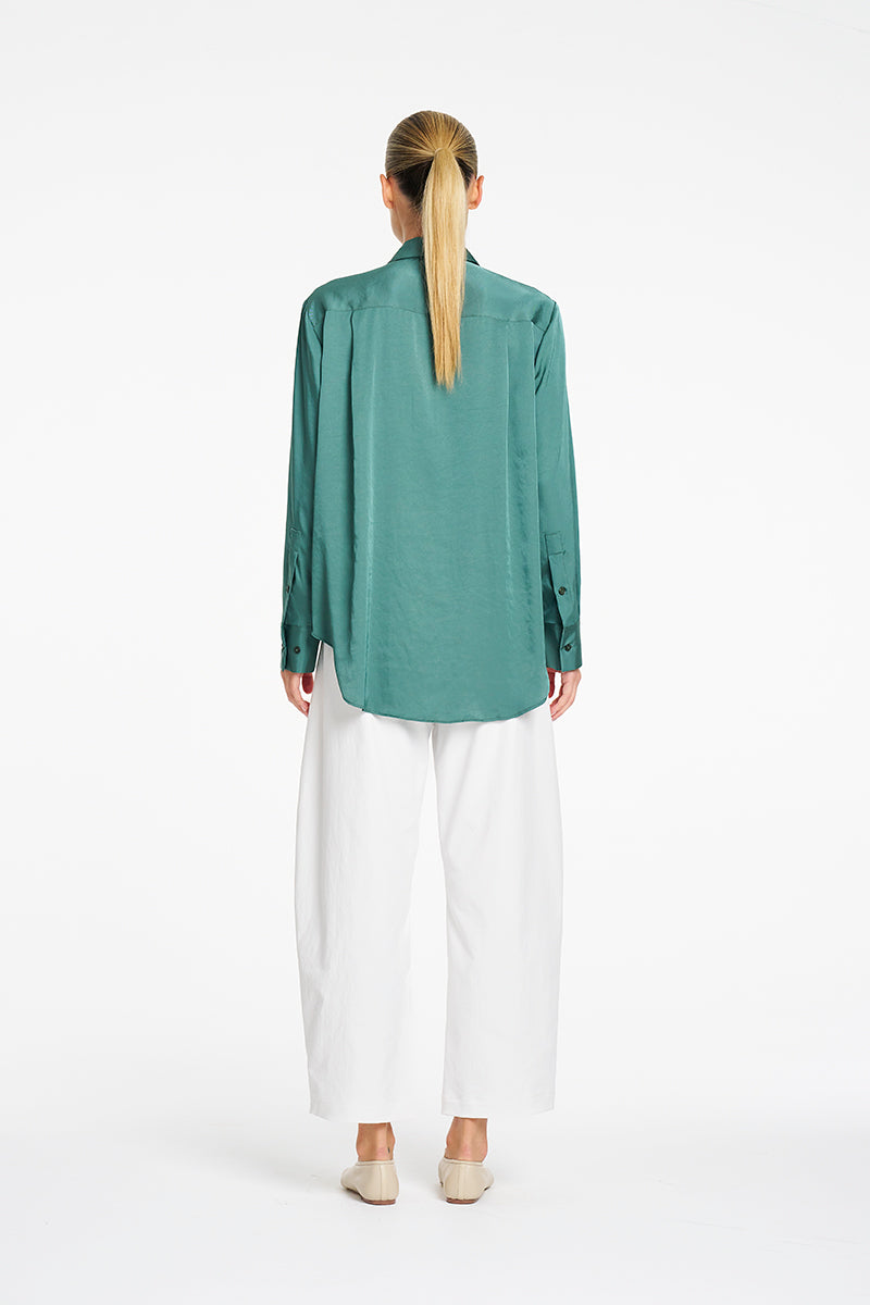 Mela Purdie Bespoke Shirt in Verdant F626 80100