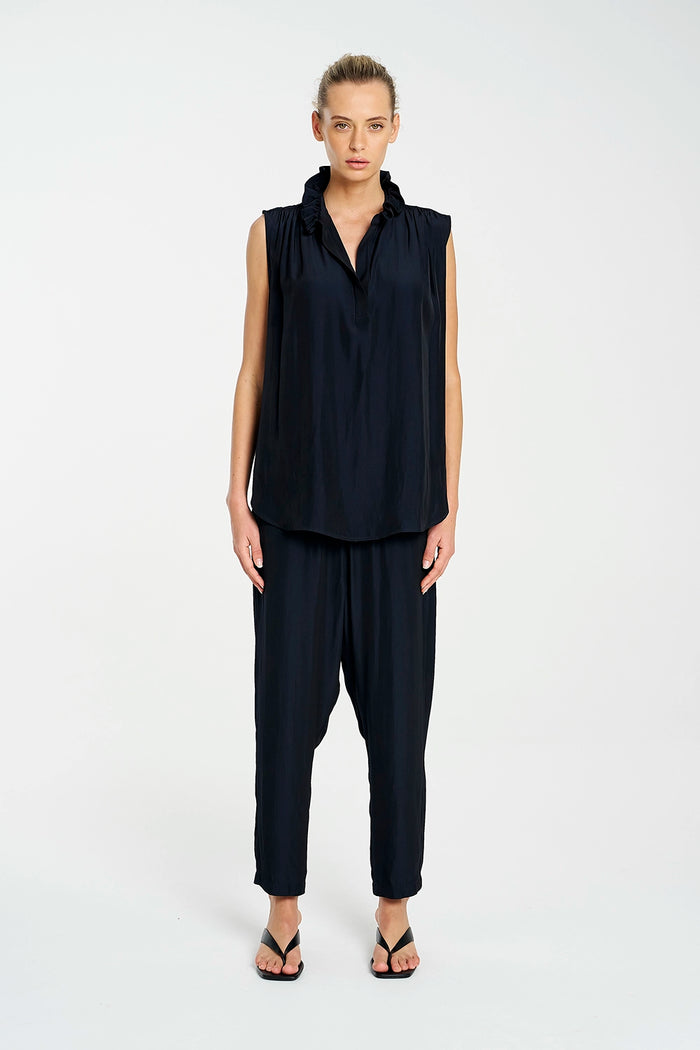 Mela Purdie Frill Neck Tank F67 8876 - Pre-Order November Delivery