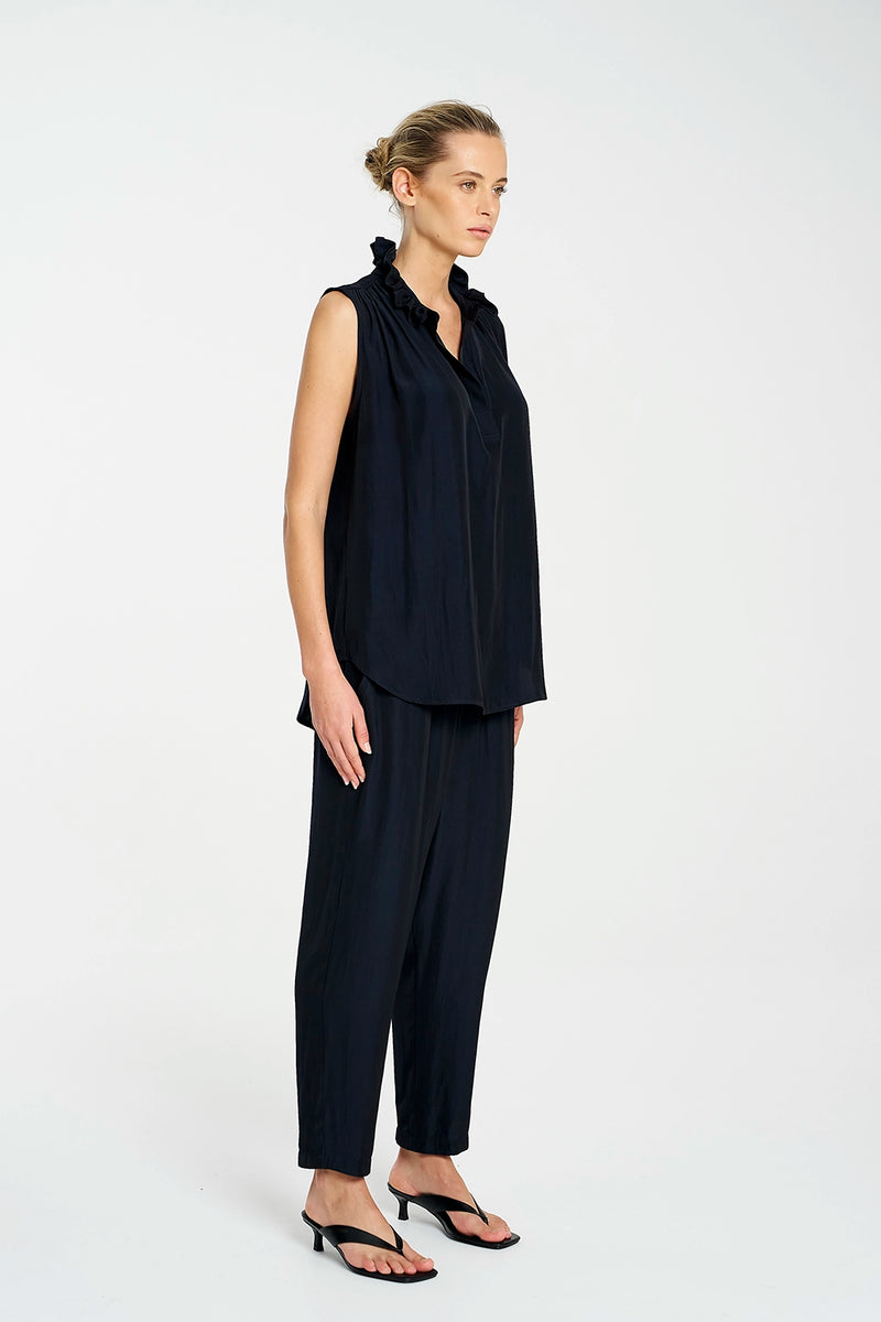 Mela Purdie Frill Neck Tank F67 8876 - Pre-Order November Delivery