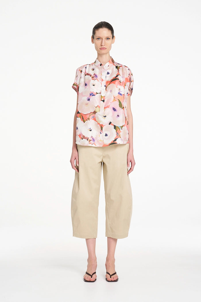 Mela Purdie Gathered Shell in Poppy F870 80117 - Pre-Order November Delivery