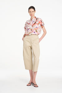 Mela Purdie Gathered Shell in Poppy F870 80117 - Pre-Order November Delivery