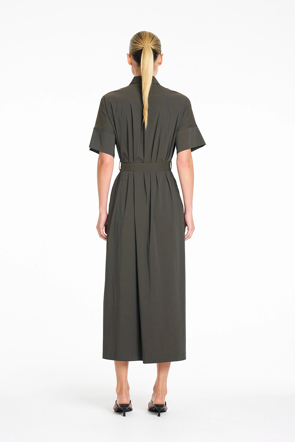 Mela Purdie Pace Dress in Bark F65 3079 - Pre-Order September Delivery