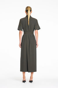 Mela Purdie Pace Dress in Bark F65 3079 - Pre-Order September Delivery