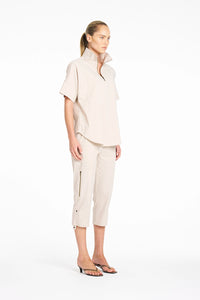 Mela Purdie Half Zip Shirt in Hay F65 8572