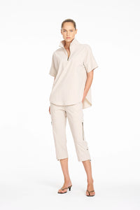Mela Purdie Half Zip Shirt in Hay F65 8572