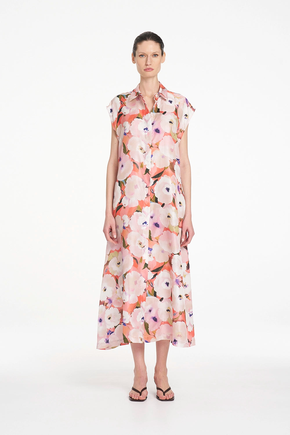 Mela Purdie Slice Shirt Dress in Poppy F870 3075 - Pre-Order November Delivery