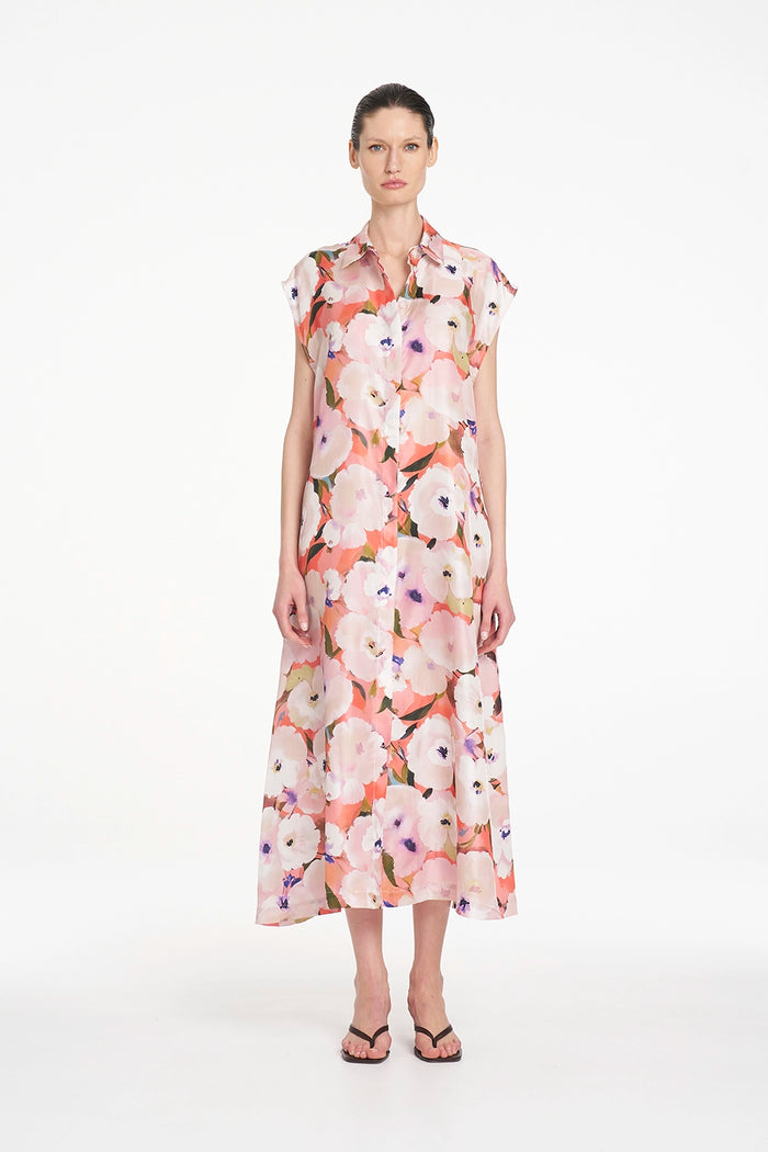 Mela Purdie Slice Shirt Dress in Poppy F870 3075 - Pre-Order November Delivery