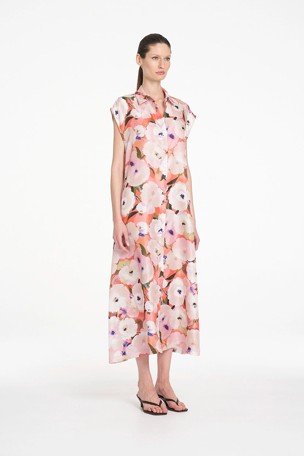 Mela Purdie Slice Shirt Dress in Poppy F870 3075 - Pre-Order November Delivery