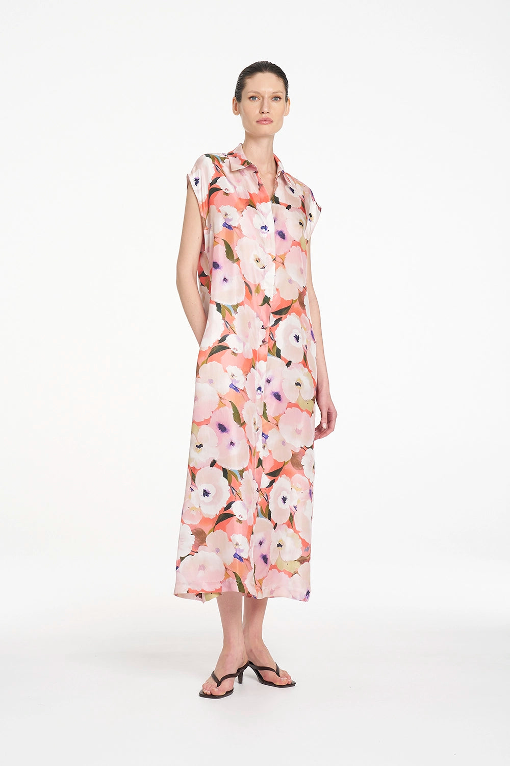Mela Purdie Slice Shirt Dress in Poppy F870 3075 - Pre-Order November Delivery
